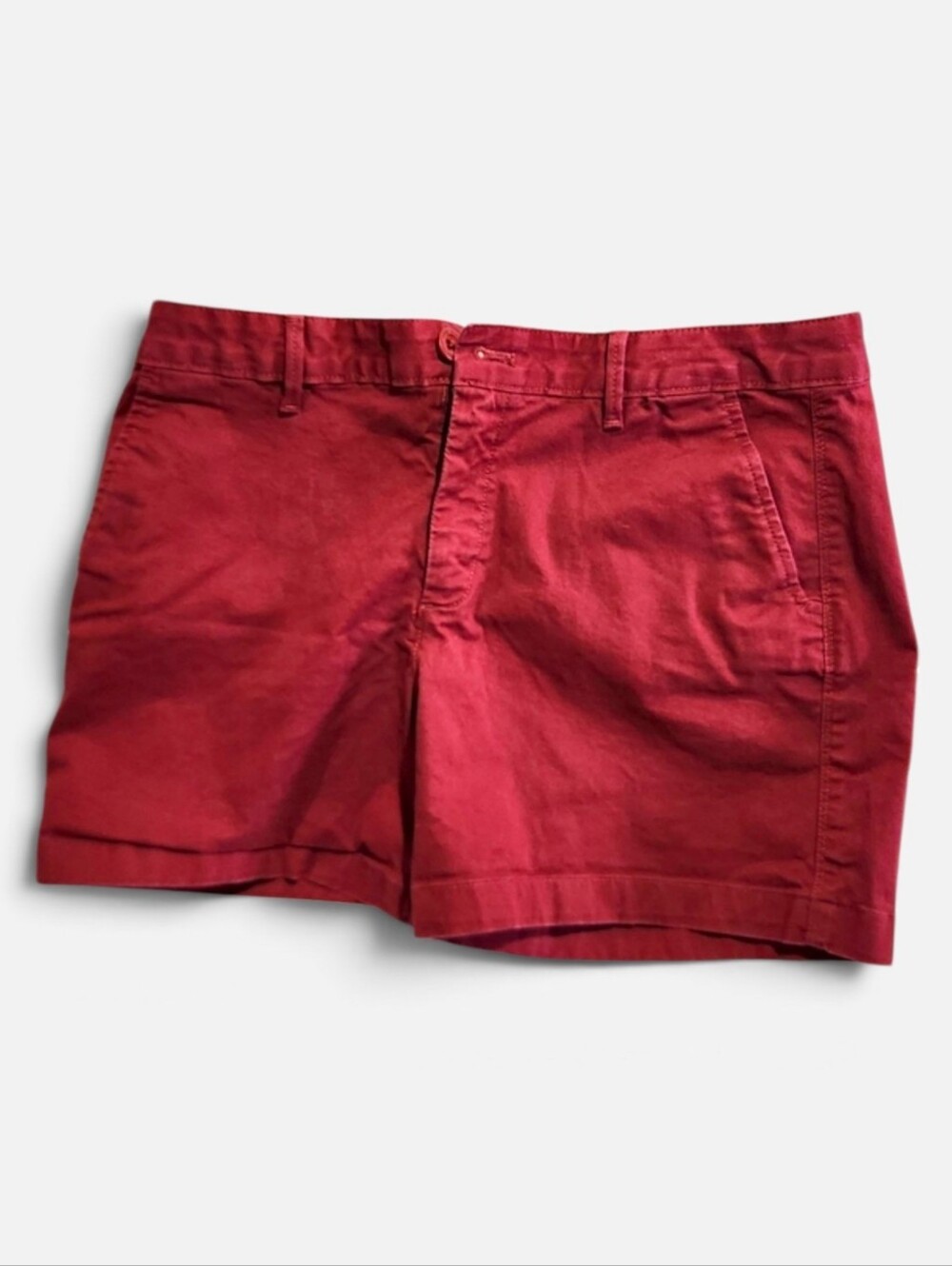 Eddie Bauer- Women's(10) Red Legand Wash Stretch Slightly Curvy Shorts